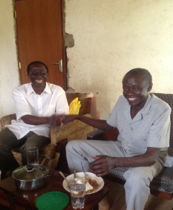 Pastor Mike (left) with Bsp Gogo (right)
