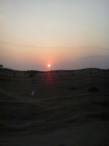 sunrise on the way to dodoma